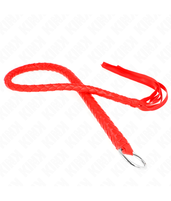 KINK - FRUSTA SERPENTE CON ANELLO MANO ROSSO 65 CM