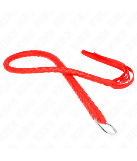 KINK - FRUSTA SERPENTE CON ANELLO MANO ROSSO 65 CM
