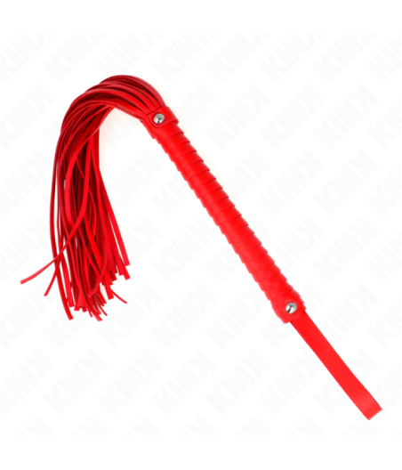 KINK - FRUSTA CON MANICO ROSSO STRUTTURATO 48,5 CM
