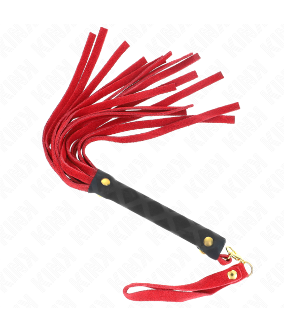 KINK - MINI FRUSTA IN CAMOSCIO ROSSO 30 CM