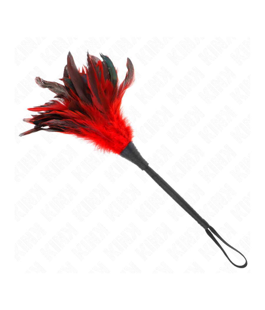 KINK - PIUME DI POLLO SOLLEGATO A FORMA DI CORNO ROSSO 36 CM