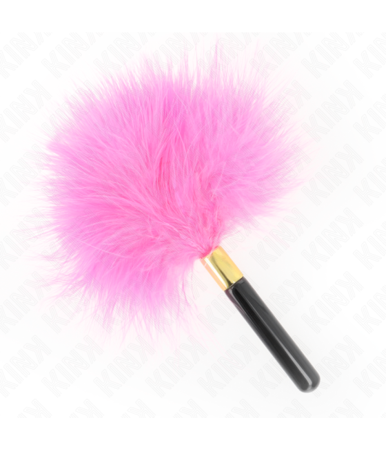KINK - PIUME TICKLE IN METALLO ORO FUCSIA 18 CM