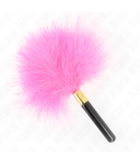 KINK - PIUME TICKLE IN METALLO ORO FUCSIA 18 CM