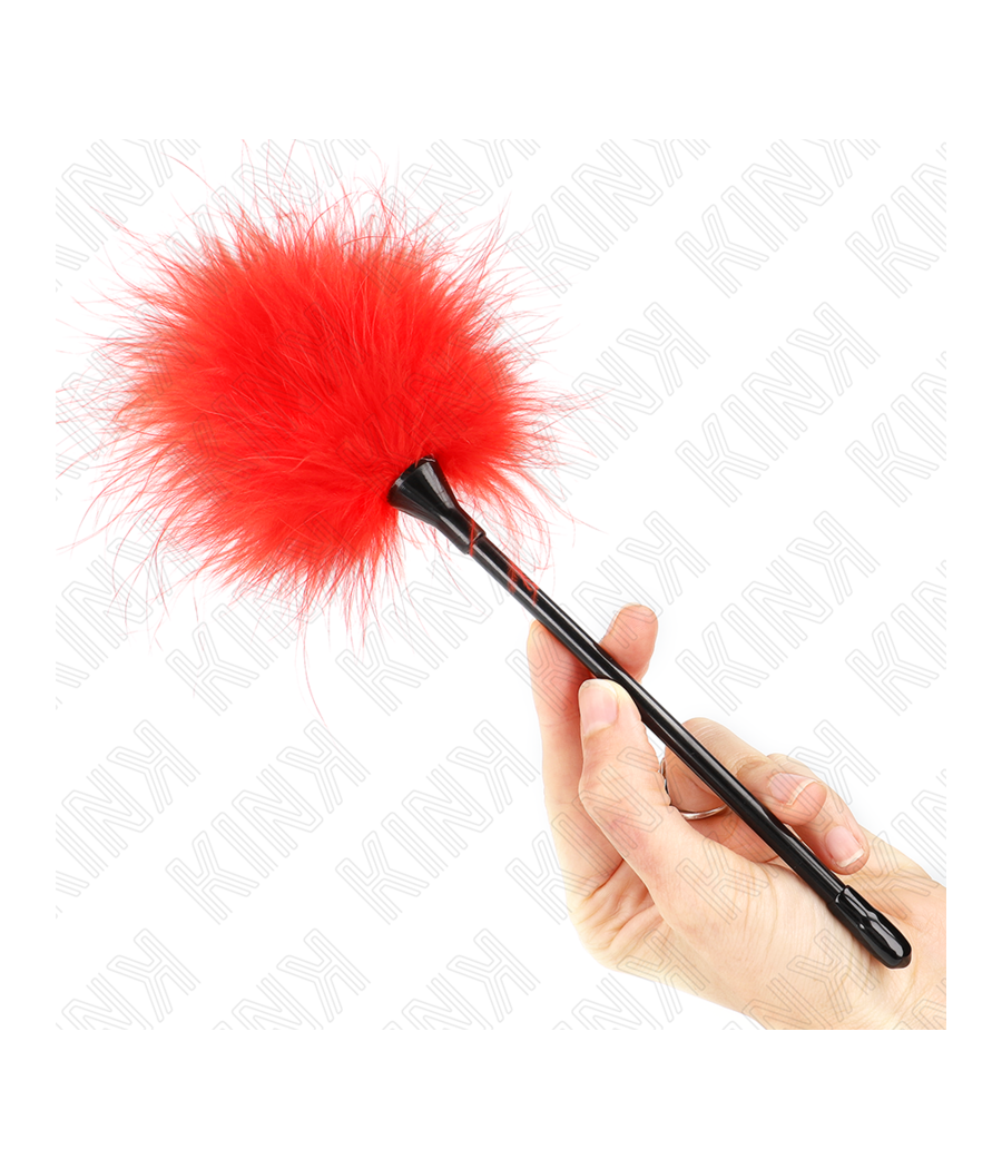 KINK - PIUME ROSSE TICKLE UTILIZZATE PER IL KIT BONDAGE 27 CM