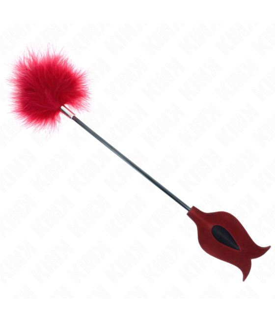 KINK - PIUME SOLLECITANTI CON PAGAIA A FORMA DI ROSA 8 CM