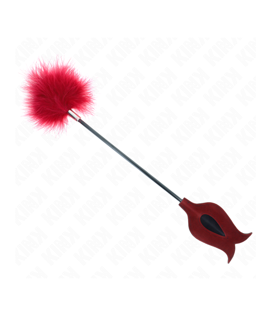 KINK - PIUME SOLLECITANTI CON PAGAIA A FORMA DI ROSA 8 CM