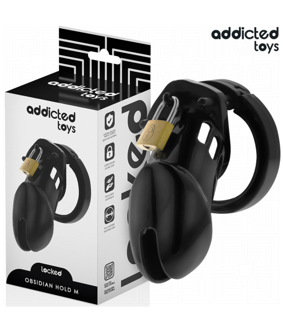ADDICTED TOYS LOCKED - GABBIA PER PENE OBSIDIAN HOLD TAGLIA M