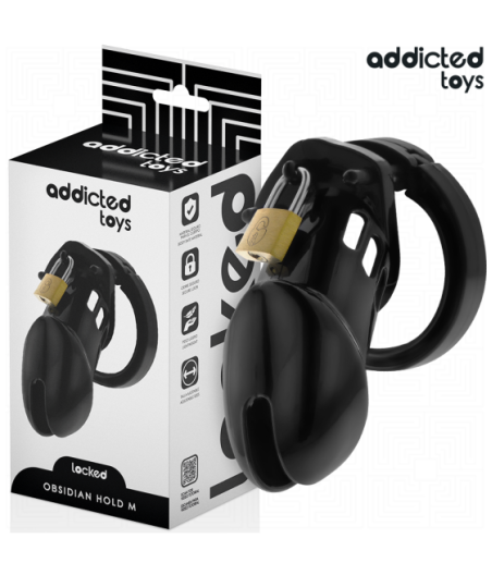 ADDICTED TOYS LOCKED - GABBIA PER PENE OBSIDIAN HOLD TAGLIA M