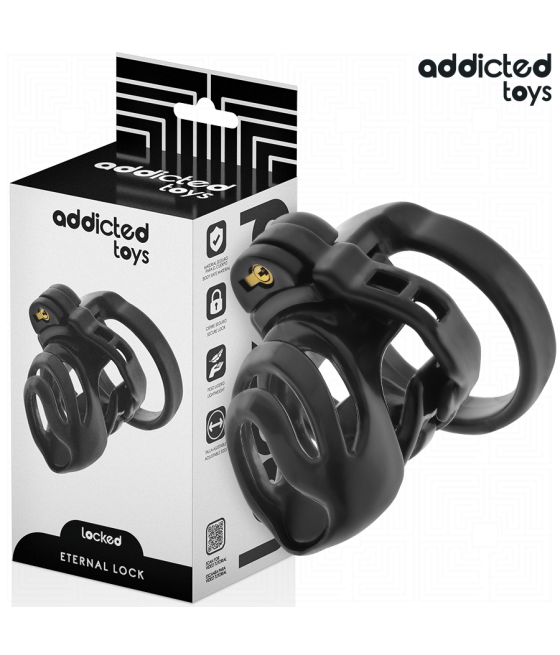 ADDICTED TOYS LOCKED - GABBIA PER PENE CON BLOCCAGGIO ETERNO 9 CM