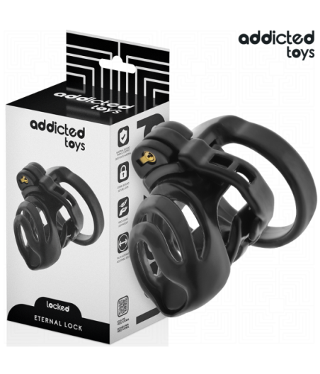 ADDICTED TOYS LOCKED - GABBIA PER PENE CON BLOCCAGGIO ETERNO 9 CM