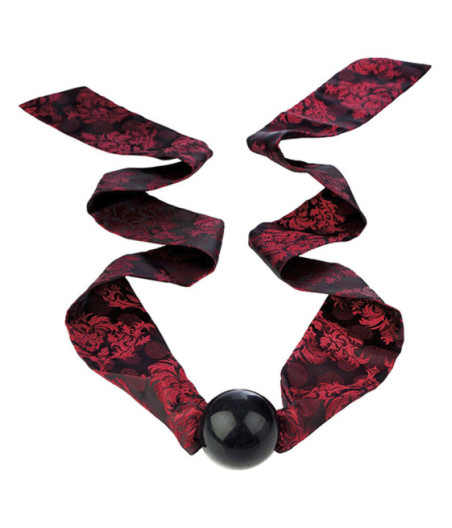 CALEXOTICS - SCANDAL BALL GAG CON FIOCCO NERO/ROSSO