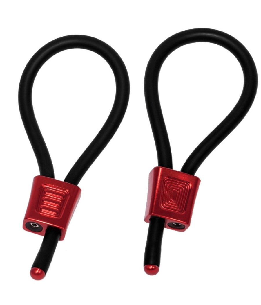 ELECTRASTIM - PRESTIGE ELECTRA LOOPS ANELLI PER IL PENE REGOLABILI ROSSI