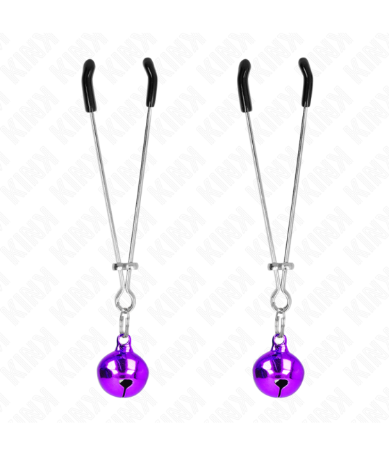 KINK - PINZE PER CAPEZZOLI A CAMPANA SOTTILE VIOLA 7 CM