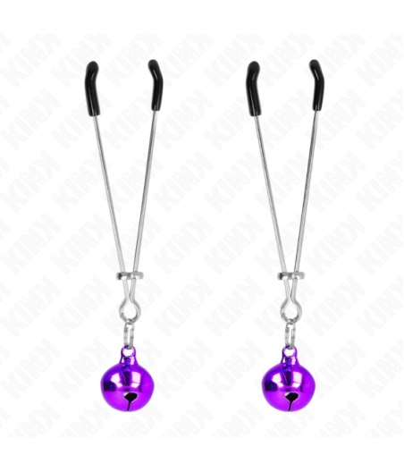 KINK - PINZE PER CAPEZZOLI A CAMPANA SOTTILE VIOLA 7 CM