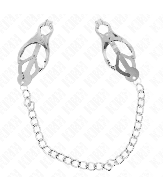 KINK - PINZE PER CAPEZZOLI TRIFOGLIO GIAPPONESE CON CATENA ARGENTO 30 CM