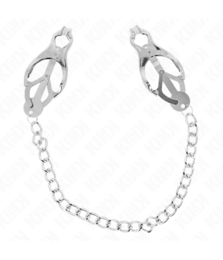 KINK - PINZE PER CAPEZZOLI TRIFOGLIO GIAPPONESE CON CATENA ARGENTO 30 CM