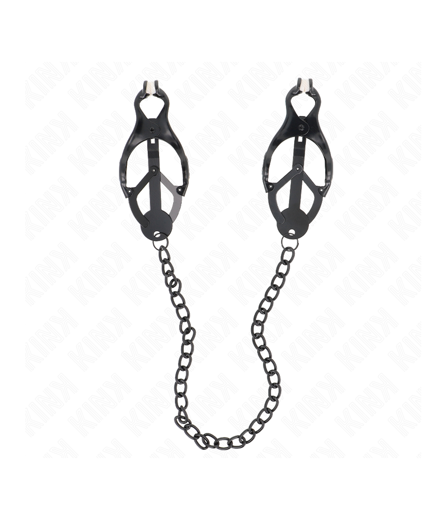 KINK - PINZE PER CAPEZZOLI TRIFOGLIO GIAPPONESE CON CATENA NERA 30 CM