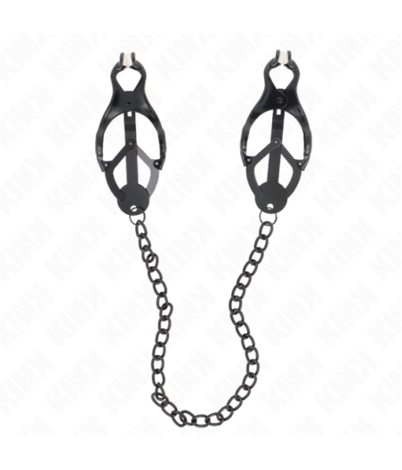 KINK - PINZE PER CAPEZZOLI TRIFOGLIO GIAPPONESE CON CATENA NERA 30 CM