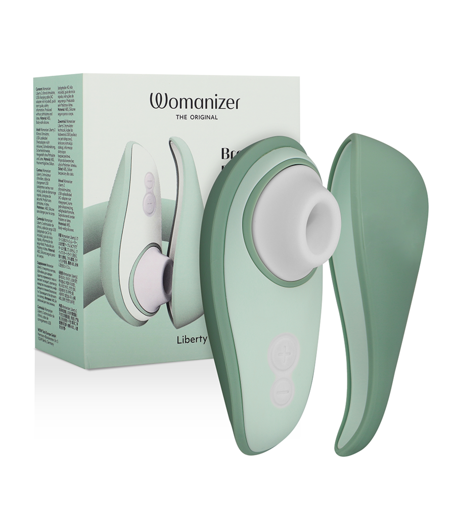 WOMANIZER - LIBERTY 2 ESTIMULADOR & SUCCIONADOR CLITORIS VERDE CLARO