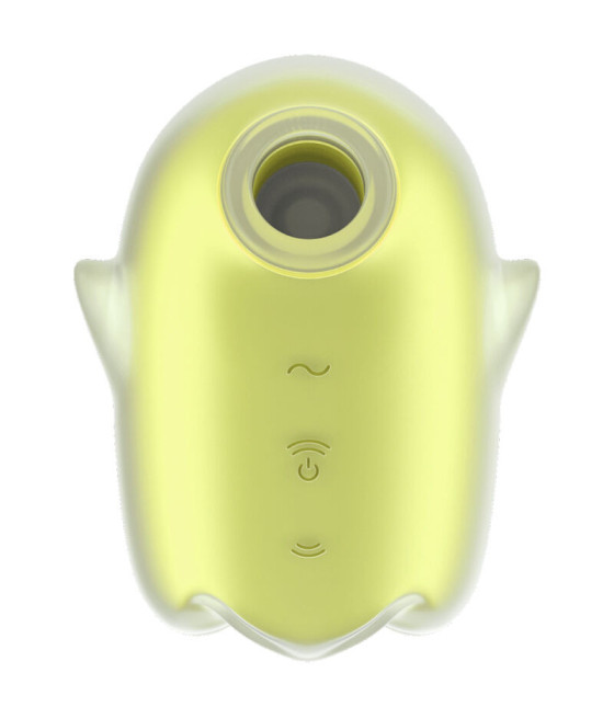 SATISFYER - GLOWING GHOST AIR PULSE & VIBRADOR AMARILLO