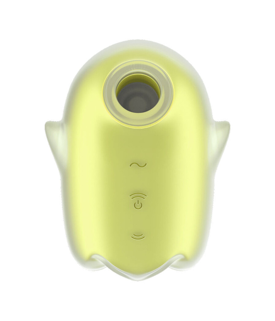 SATISFYER - GLOWING GHOST AIR PULSE & VIBRADOR AMARILLO
