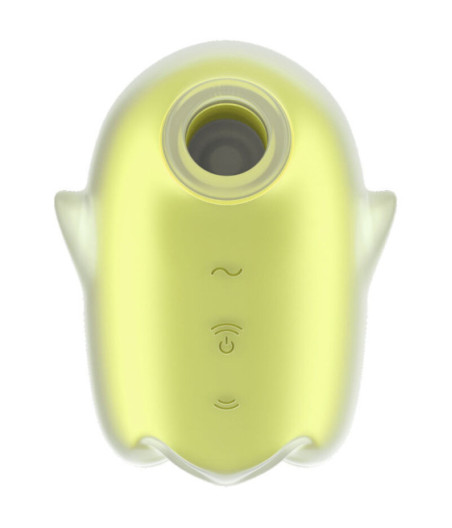SATISFYER - GLOWING GHOST AIR PULSE & VIBRADOR AMARILLO