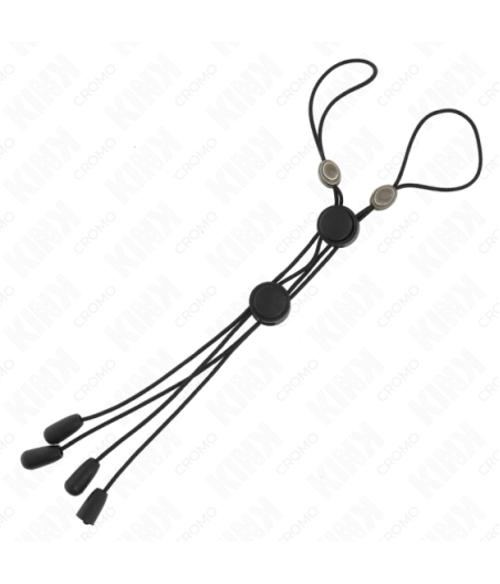 KINK - MORSETTI PER CAPEZZOLI CON ELASTICO NERO