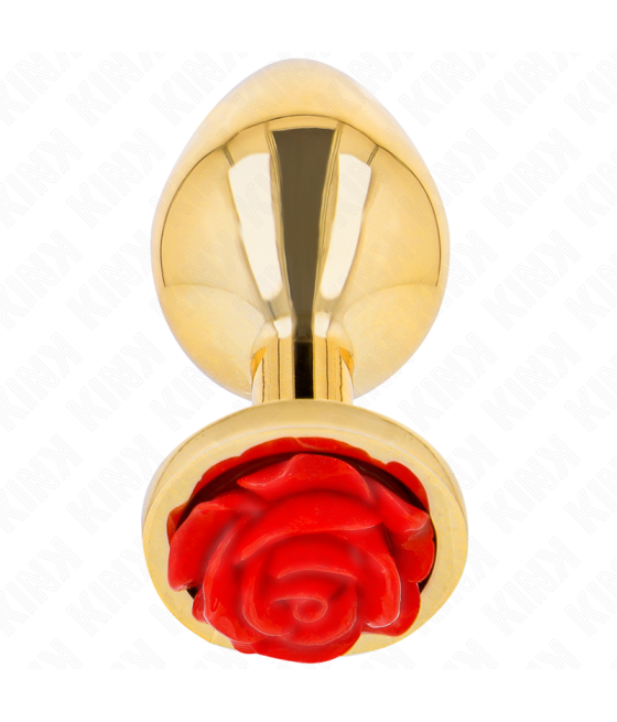 KINK - PLUG ANALE ORO ROSA ROSSO TAGLIA M