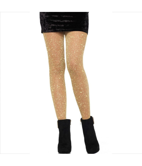LEG AVENUE - COLLANT TRASPARENTI DORATO