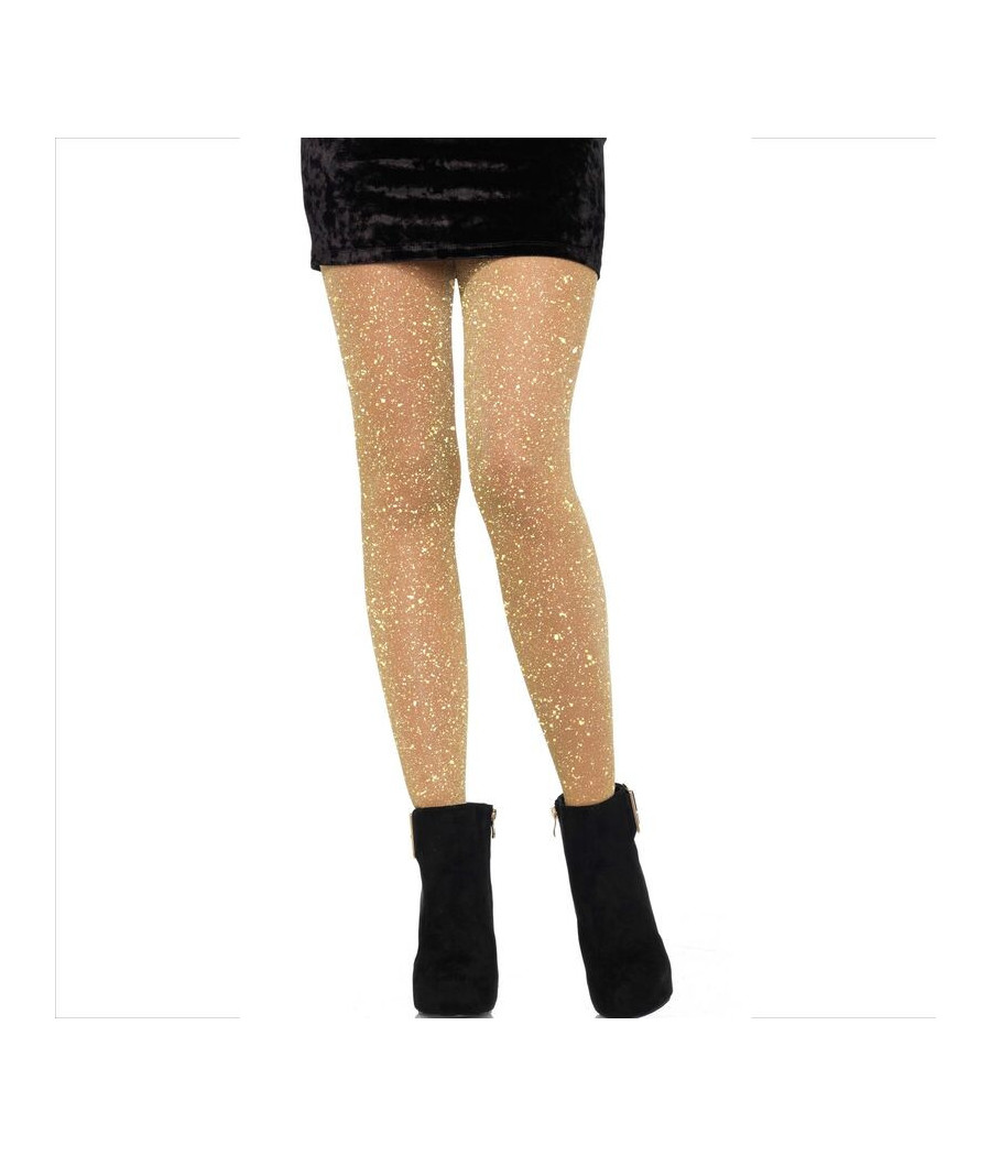 LEG AVENUE - COLLANT TRASPARENTI DORATO
