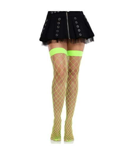 LEG AVENUE - COLLANT A RETE LARGA VERDE NEON