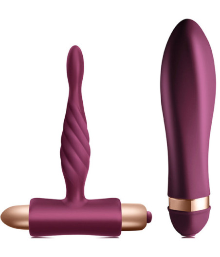 CLIMAXIMUM - KIT SFIDA VIBRATORE TWISTED + PLUG ANALE PER PRINCIPIANTI