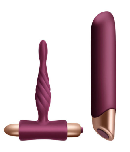 CLIMAXIMUM - KIT RAPTURE VIBRATORE CLASSICO + PLUG ANALE PER PRINCIPIANTI