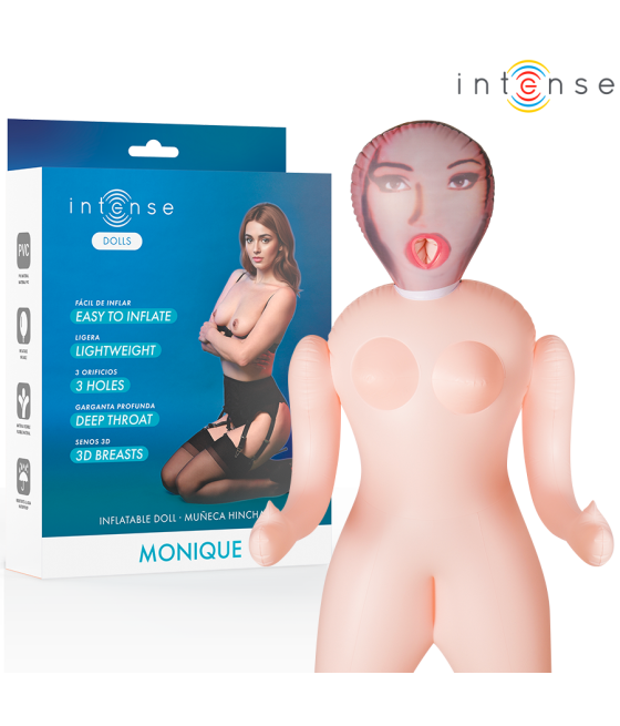 INTENSE DOLLS - MONIQUE BAMBOLA GONFIABILE CON TRE ORIFIZI