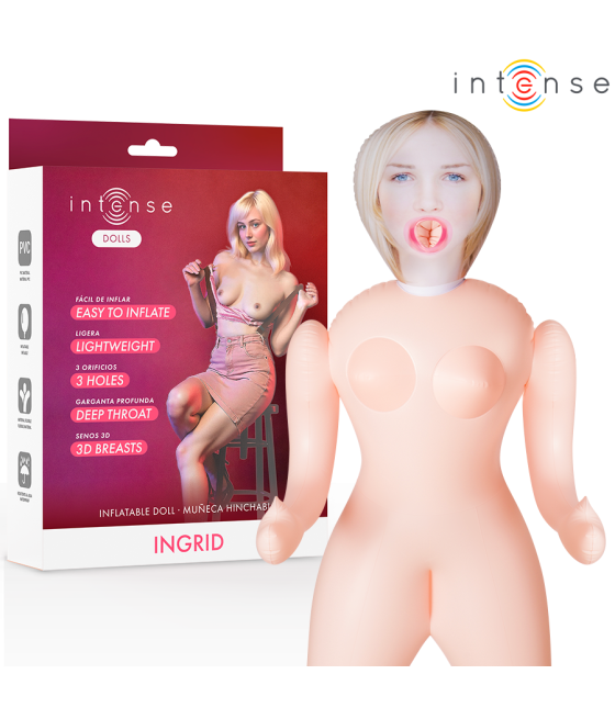 INTENSE DOLLS - BAMBOLA GONFIABILE INGRID CON TRE ORIFIZI