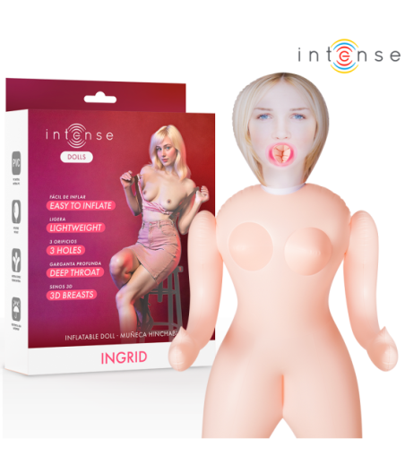 INTENSE DOLLS - BAMBOLA GONFIABILE INGRID CON TRE ORIFIZI