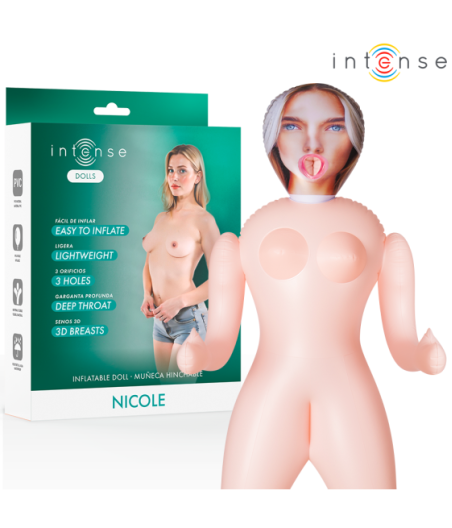 INTENSE DOLLS - NICOLE BAMBOLA GONFIABILE CON TRE ORIFIZI