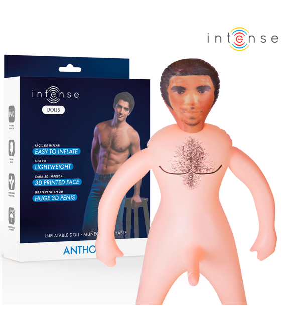 INTENSE DOLLS - BAMBOLA GONFIABILE ANTHONY CON PENE 3D