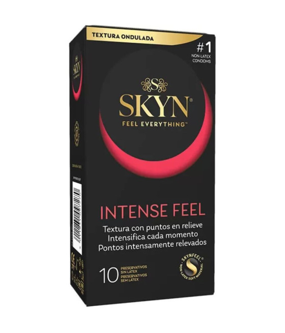 SKYN - PRESERVATIVO TEXTURED INTENSE FEEL CON DESIGN ONDULATO 10 UNIT?