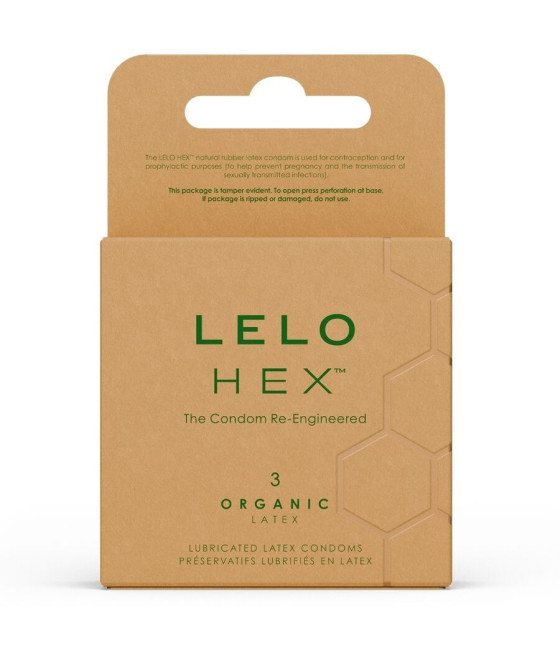 LELO - PRESERVATIVI ORGANICI HEX CONFEZIONE DA 3 UNIT?