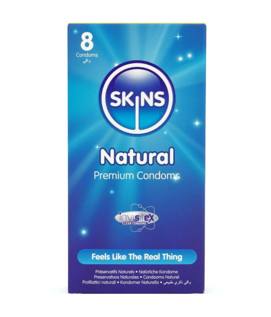 SKINS - PRESERVATIVI NATURALI PREMIUM CONFEZIONE DA 8