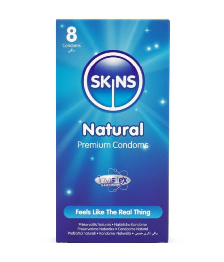 SKINS - PRESERVATIVI NATURALI PREMIUM CONFEZIONE DA 8