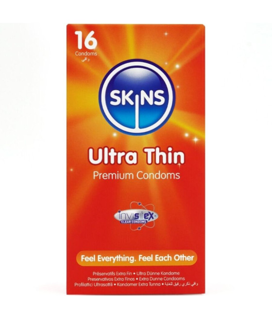 SKINS - PRESERVATIVI ULTRA SOTTILI PREMIUM CONFEZIONE DA 16