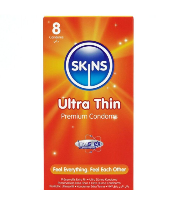 SKINS - PRESERVATIVI ULTRA SOTTILI PREMIUM CONFEZIONE DA 8