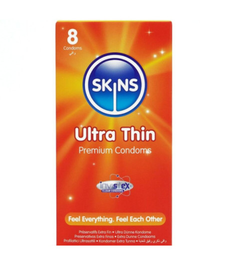 SKINS - PRESERVATIVI ULTRA SOTTILI PREMIUM CONFEZIONE DA 8