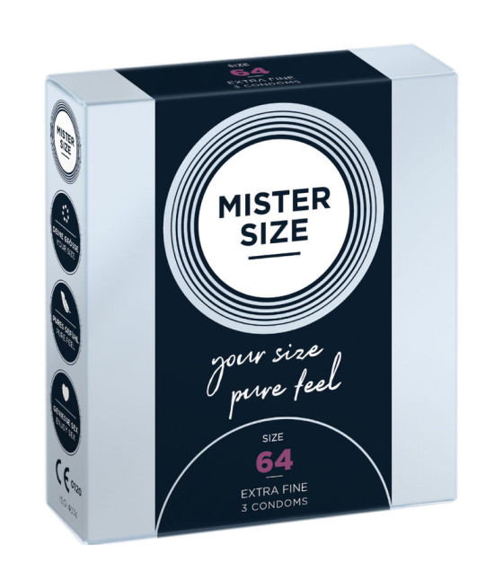 MISTER SIZE - PRESERVATIVI TAGLIA XXL 64 MM (3 UNIT?)