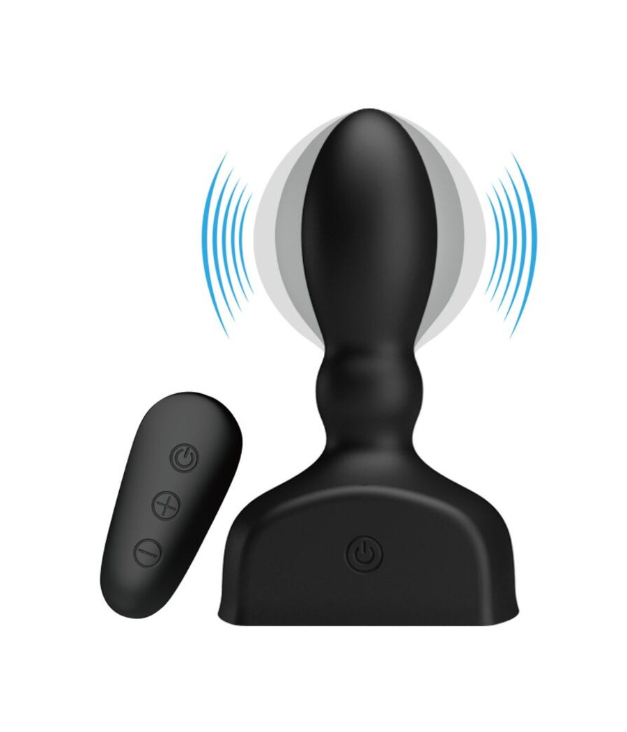 MR PLAY - TELECOMANDO PLUG ANALE GONFIABILE NERO