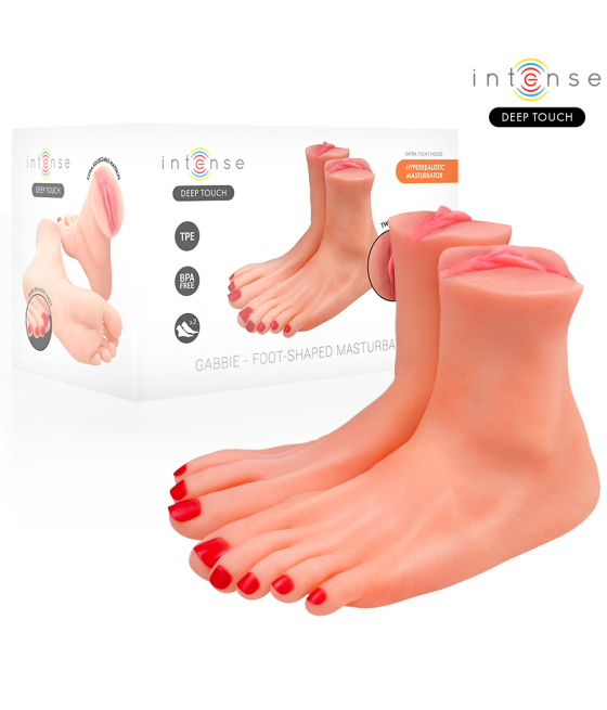 INTENSE DEEP TOUCH - MASTURBATORE A FORMA DI PIEDE IN DUE PEZZI GABBIE