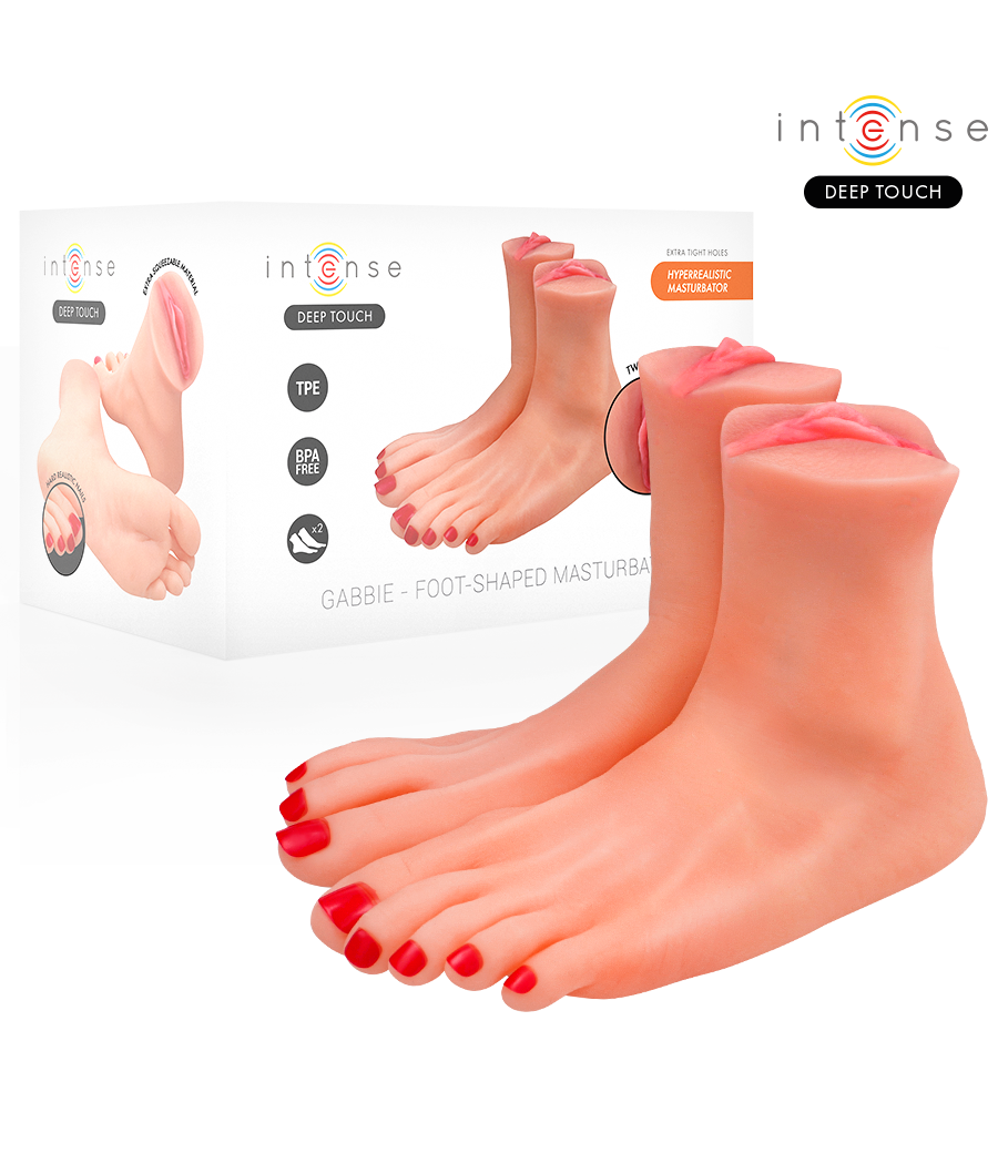 INTENSE DEEP TOUCH - MASTURBATORE A FORMA DI PIEDE IN DUE PEZZI GABBIE