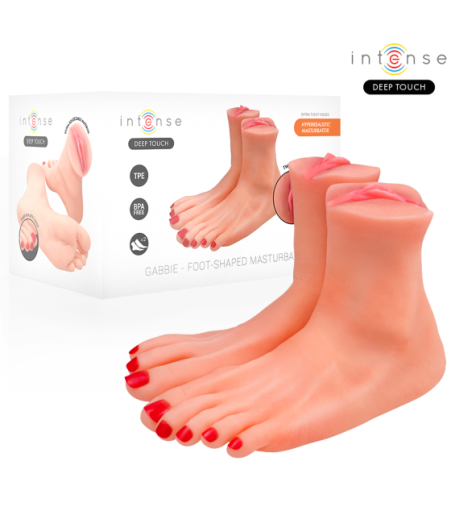 INTENSE DEEP TOUCH - MASTURBATORE A FORMA DI PIEDE IN DUE PEZZI GABBIE